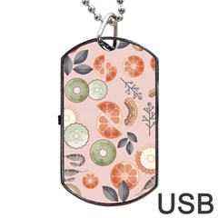 Hygge Seamless Pattern Dog Tag Usb Flash (two Sides)