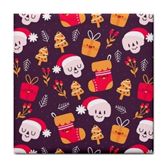 Pattern Christmas Funny Tile Coaster