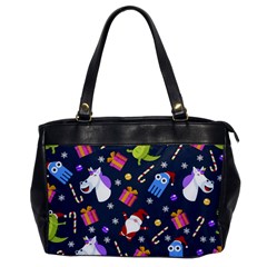 Colorful Funny Christmas Pattern Oversize Office Handbag