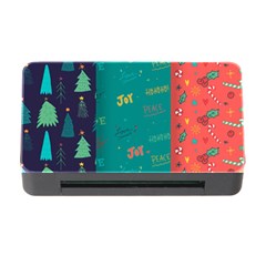 Hand Drawn Christmas Pattern Collection Memory Card Reader With Cf