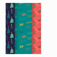 Hand Drawn Christmas Pattern Collection Small Garden Flag (two Sides) by Vaneshart