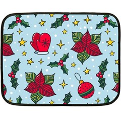 Colorful Funny Christmas Pattern Double Sided Fleece Blanket (mini) 