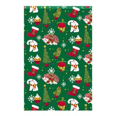 Colorful Funny Christmas Pattern Green Shower Curtain 48  X 72  (small) 