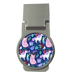 Colorful Funny Christmas Pattern Pig Animal Money Clips (round)  by Vaneshart