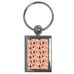 Funny Christmas Pattern Key Chain (rectangle)