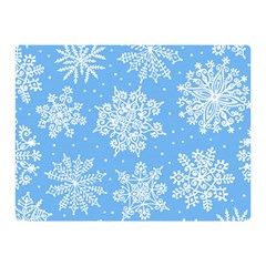 Hand Drawn Snowflakes Seamless Pattern Double Sided Flano Blanket (mini)  by Vaneshart