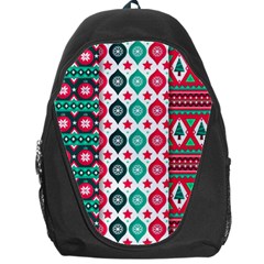 Flat Design Christmas Pattern Collection Backpack Bag by Vaneshart