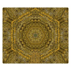 Golden Star And Starfall In The Sacred Starshine Double Sided Flano Blanket (small)  by pepitasart