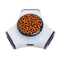 Orange Cheetah Animal Print 3-port Usb Hub by mccallacoulture