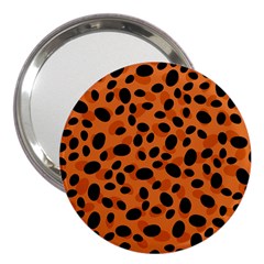 Orange Cheetah Animal Print 3  Handbag Mirrors