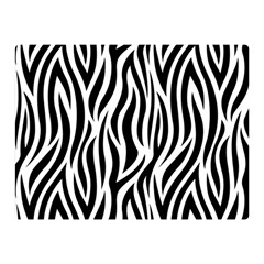 Thin Zebra Animal Print Double Sided Flano Blanket (mini)  by mccallacoulture