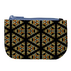 Pattern Stained Glass Triangles Large Coin Purse by HermanTelo