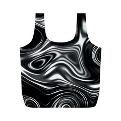 Wave Abstract Lines Full Print Recycle Bag (m) by HermanTelo