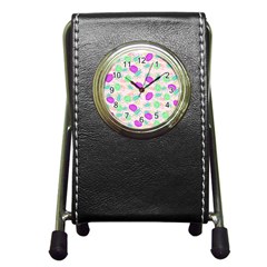 Almost Abstract Pen Holder Desk Clock by fabqa
