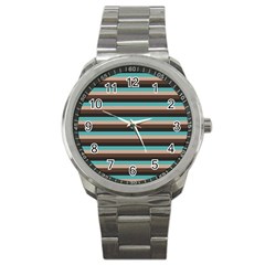 Stripey 1 Sport Metal Watch by anthromahe