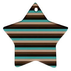 Stripey 1 Star Ornament (two Sides) by anthromahe