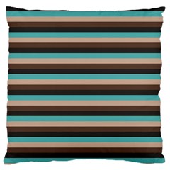 Stripey 1 Large Flano Cushion Case (one Side) by anthromahe