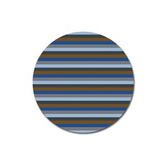 Stripey 7 Magnet 3  (round) by anthromahe