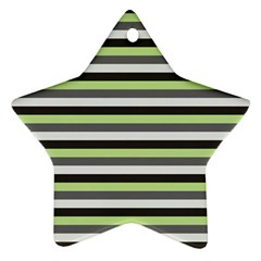 Stripey 8 Star Ornament (two Sides) by anthromahe