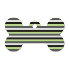 Stripey 8 Dog Tag Bone (one Side)