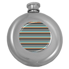 Stripey 10 Round Hip Flask (5 Oz) by anthromahe