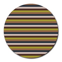 Stripey 12 Round Mousepads