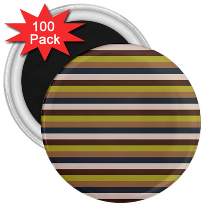 Stripey 12 3  Magnets (100 pack)