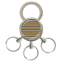 Stripey 12 3-Ring Key Chain