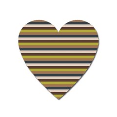 Stripey 12 Heart Magnet