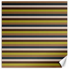 Stripey 12 Canvas 12  X 12  by anthromahe