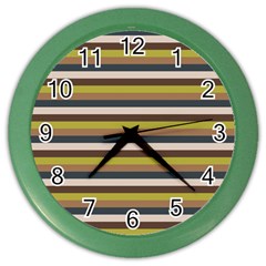 Stripey 12 Color Wall Clock