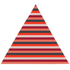 Stripey 13 Wooden Puzzle Triangle by anthromahe