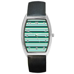 Stripey 14 Barrel Style Metal Watch by anthromahe