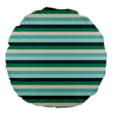 Stripey 14 Large 18  Premium Round Cushions by anthromahe