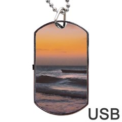Seascape Sunset At Jericoacoara, Ceara, Brazil Dog Tag Usb Flash (two Sides) by dflcprintsclothing