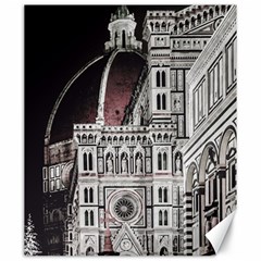 Santa Maria Del Fiore  Cathedral At Night, Florence Italy Canvas 20  X 24  by dflcprints