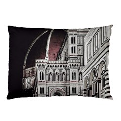 Santa Maria Del Fiore  Cathedral At Night, Florence Italy Pillow Case by dflcprints