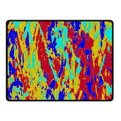 Multicolored Vibran Abstract Textre Print Fleece Blanket (small) by dflcprintsclothing