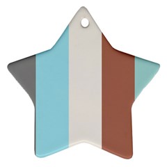 Stripey 17 Ornament (star) by anthromahe