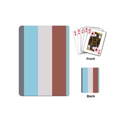 Stripey 17 Playing Cards Single Design (mini) by anthromahe