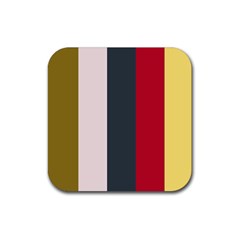 Stripey 18 Rubber Coaster (square)  by anthromahe
