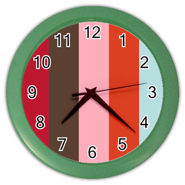 Stripey 19 Color Wall Clock