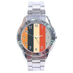 Stripey 22 Stainless Steel Analogue Watch by anthromahe