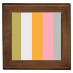 Stripey 23 Framed Tile