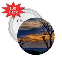 Sunset Scene At Waterfront Boardwalk, Montevideo Uruguay 2 25  Buttons (100 Pack) 