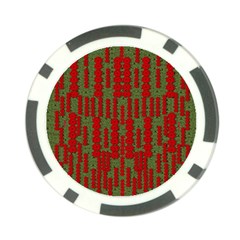 Bloom In Yule Season Colors Poker Chip Card Guard (10 Pack) by pepitasart
