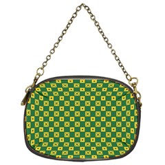 Df Green Domino Chain Purse (one Side) by deformigo