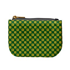 Df Green Domino Mini Coin Purse by deformigo