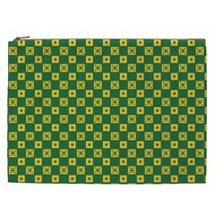 Df Green Domino Cosmetic Bag (xxl) by deformigo