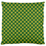 DF Green Domino Standard Flano Cushion Case (Two Sides) Back